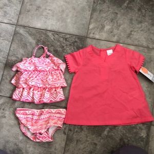Carters baby girl swimsuit, 3 months
